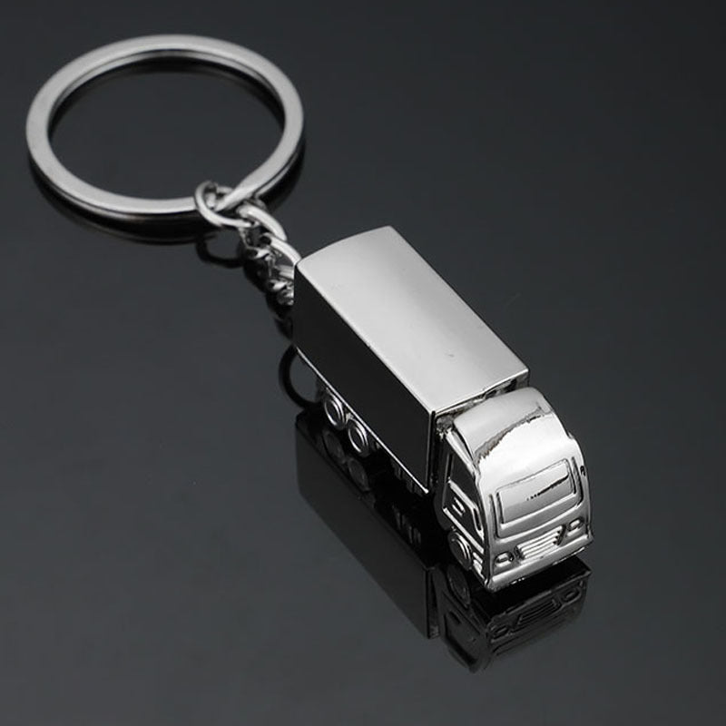Creative Three-dimensional Truck Model Metal Keychains Car Advertising Pendant Accessories LadyShow.Store