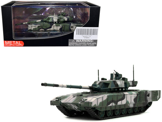 Russian T14 Armata MBT (Main Battle Tank) Multi-Woodland Camouflage "Armor Premium" Series 1/72 Diecast Model by Panzerkampf LuxuryLifeWay Online Store