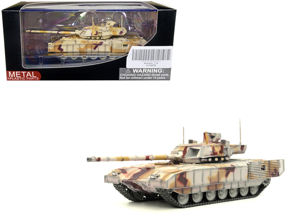 Russian T14 Armata MBT (Main Battle Tank) Multi-Desert Camouflage "Armor Premium" Series 1/72 Diecast Model by Panzerkampf LuxuryLifeWay Online Store