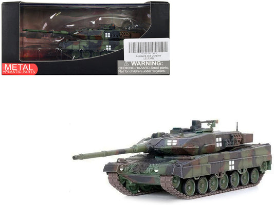 Leopard 2A6 Main Battle Tank Green Camouflage "Ukrainian Army" "Armor Premium" Series 1/72 Diecast Model by Panzerkampf LuxuryLifeWay Online Store