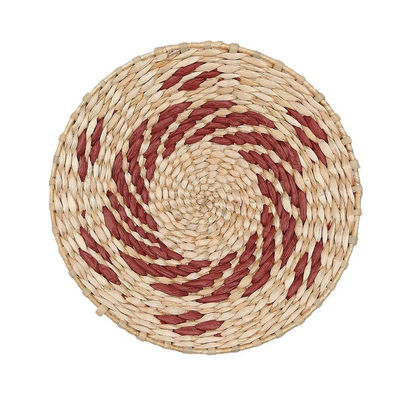 Woven Straw Wall Decor Round Living Room Ornament Wall Hanging PearlNestDecor.com