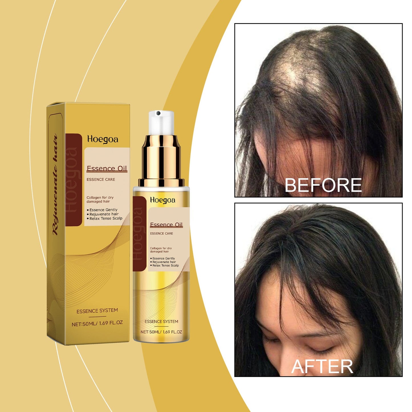 Natural Plant Hair Care Oil 50ml Tri Light Beauty