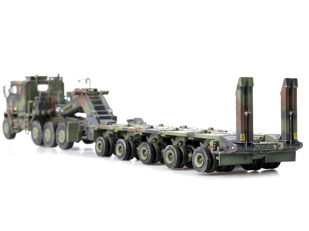 M1070 Heavy Equipment Transporter Army Camouflage "Armor Premium" Series 1/72 Diecast Model by Panzerkampf LuxuryLifeWay Online Store