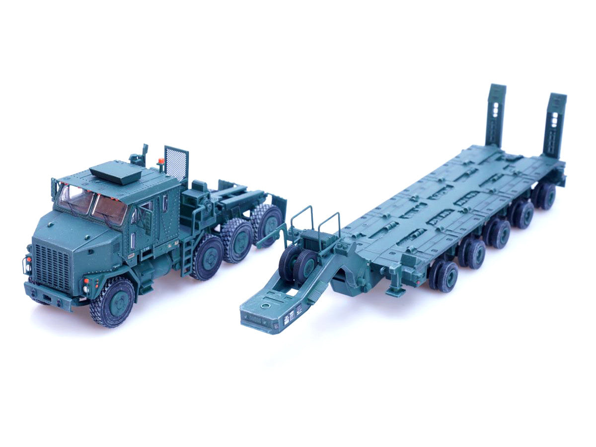 M1070 Heavy Equipment Transporter Army Green "Armor Premium" Series 1/72 Diecast Model by Panzerkampf LuxuryLifeWay Online Store