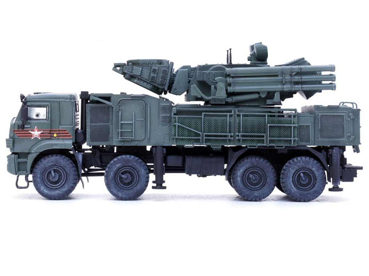 Pantsir S1 96K6 Self-Propelled Air Defense Weapon System "Victory Day Parade" Russian Army "Armor Premium" Series 1/72 Diecast Model by Panzerkampf LuxuryLifeWay Online Store