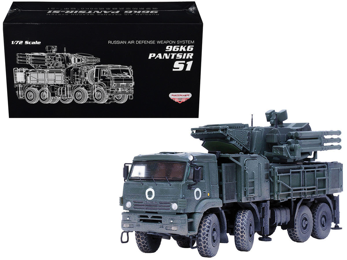 Pantsir S1 96K6 Self-Propelled Air Defense Weapon System "Ukraine War" Russian Army "Armor Premium" Series 1/72 Diecast Model by Panzerkampf LuxuryLifeWay Online Store