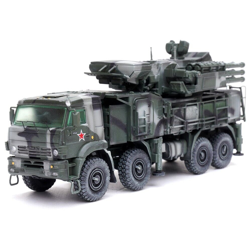 Pantsir S1 96K6 Self-Propelled Air Defense Weapon System Tri-Color Camouflage "Russia's Armed Forces" "Armor Premium" Series 1/72 Diecast Model by Panzerkampf LuxuryLifeWay Online Store