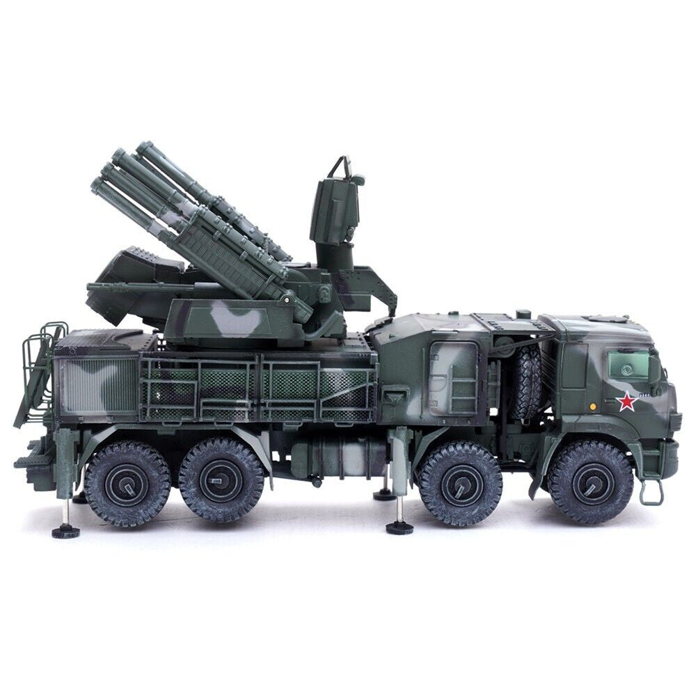 Pantsir S1 96K6 Self-Propelled Air Defense Weapon System Tri-Color Camouflage "Russia's Armed Forces" "Armor Premium" Series 1/72 Diecast Model by Panzerkampf LuxuryLifeWay Online Store