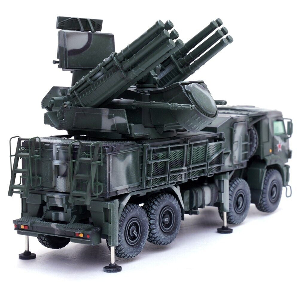 Pantsir S1 96K6 Self-Propelled Air Defense Weapon System Tri-Color Camouflage "Russia's Armed Forces" "Armor Premium" Series 1/72 Diecast Model by Panzerkampf LuxuryLifeWay Online Store