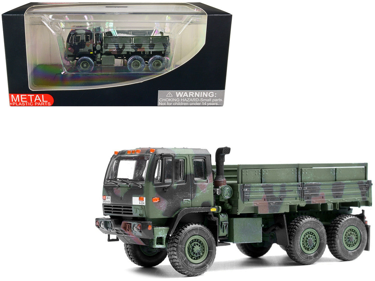 M1083 MTV (Medium Tactical Vehicle) Standard Cargo Truck NATO Camouflage "US Army" "Armor Premium" Series 1/72 Diecast Model by Panzerkampf LuxuryLifeWay Online Store