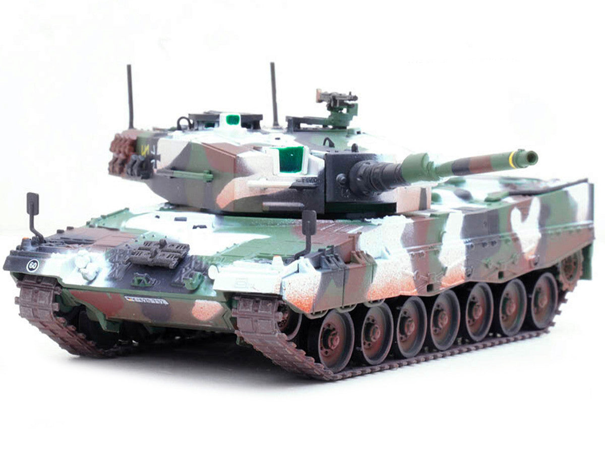 Leopard 2A4 Main Battle Tank with Snorkel "Winter Camouflage" German Army "Armor Premium" Series 1/72 Diecast Model by Panzerkampf LuxuryLifeWay Online Store