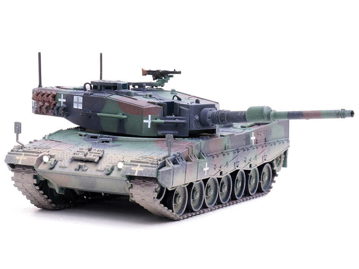 Leopard 2A4 Main Battle Tank with Snorkel "3-Tone Camouflage" Ukrainian Army "Armor Premium" Series 1/72 Diecast Model by Panzerkampf LuxuryLifeWay Online Store