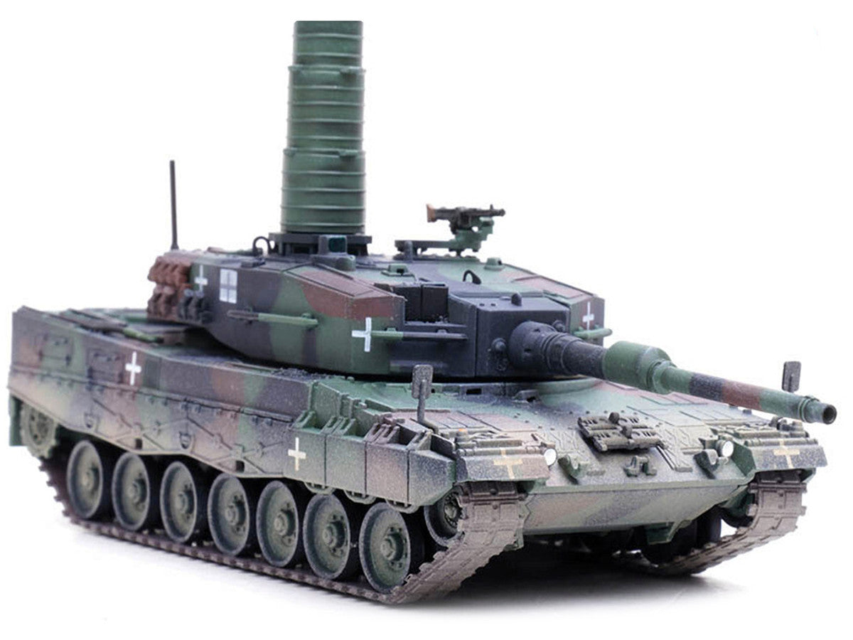 Leopard 2A4 Main Battle Tank with Snorkel "3-Tone Camouflage" Ukrainian Army "Armor Premium" Series 1/72 Diecast Model by Panzerkampf LuxuryLifeWay Online Store