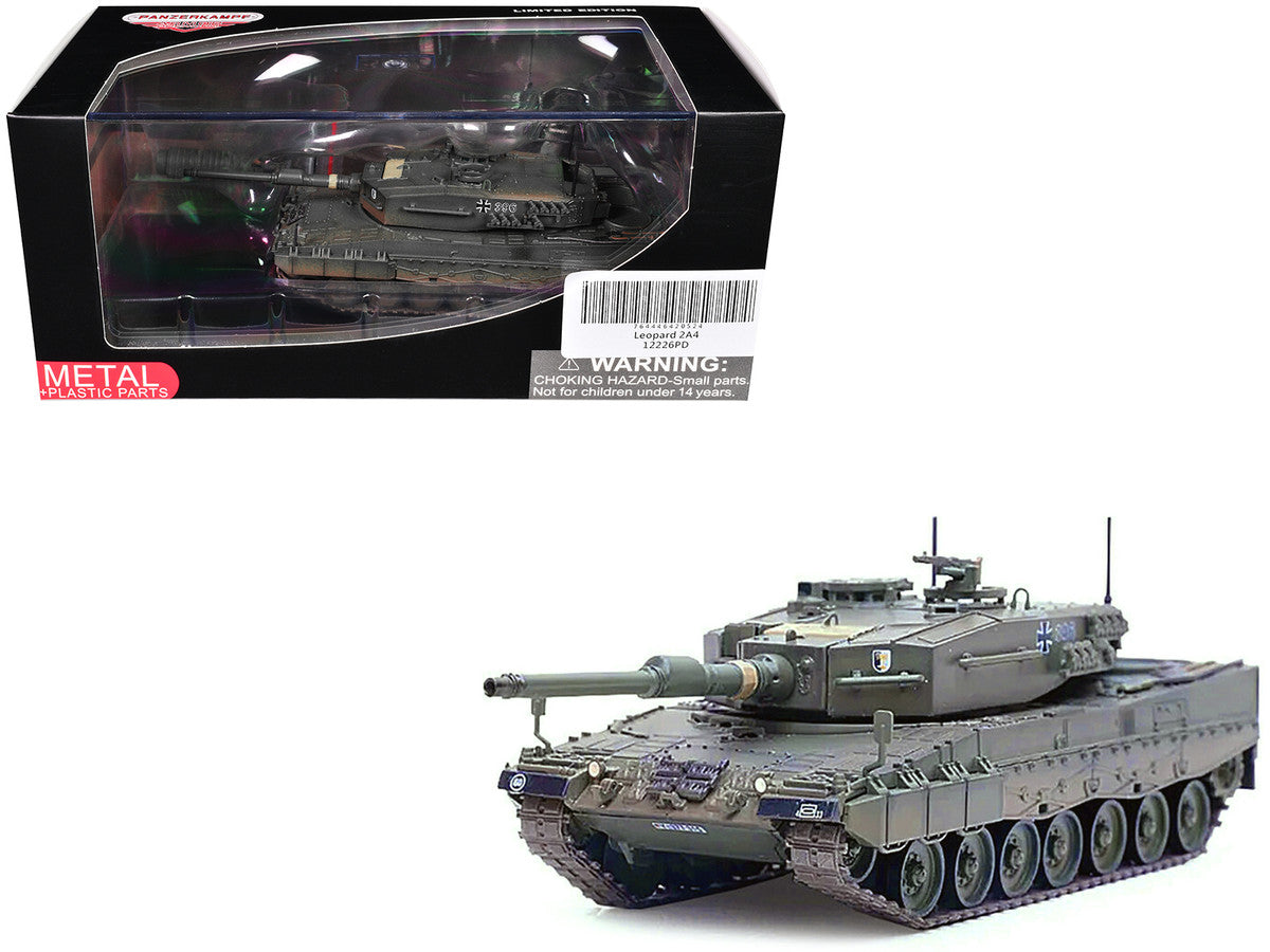 Leopard 2A4 Main Battle Tank with Snorkel "Green Camouflage" German Army "Armor Premium" Series 1/72 Diecast Model by Panzerkampf LuxuryLifeWay Online Store