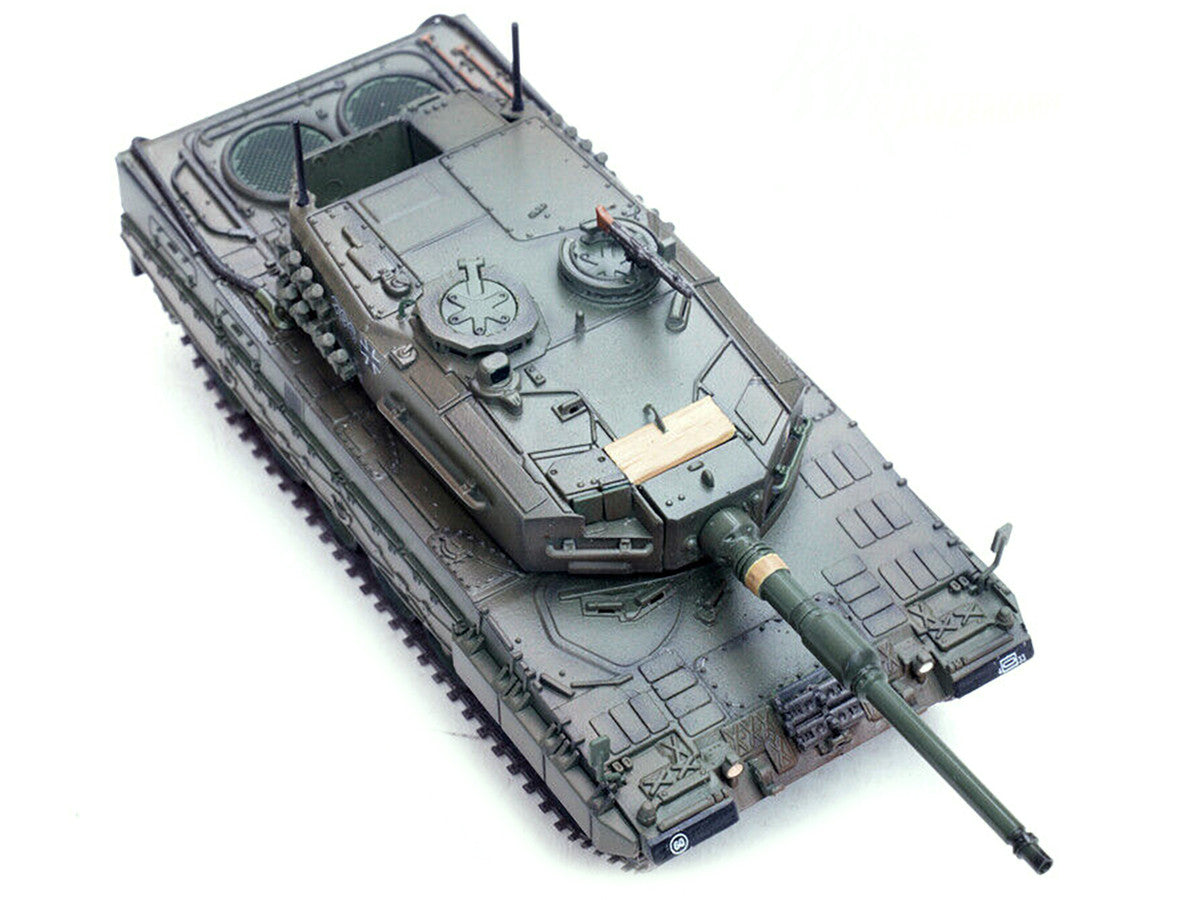 Leopard 2A4 Main Battle Tank with Snorkel "Green Camouflage" German Army "Armor Premium" Series 1/72 Diecast Model by Panzerkampf LuxuryLifeWay Online Store