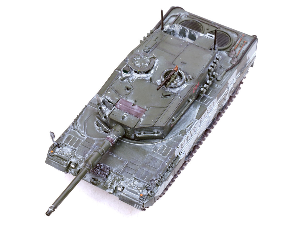 Leopard 2A4 Main Battle Tank with Snorkel "Winter Camouflage" Norwegian Army "Armor Premium" Series 1/72 Diecast Model by Panzerkampf LuxuryLifeWay Online Store