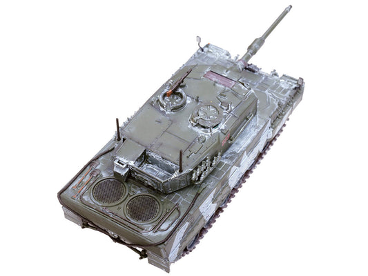 Leopard 2A4 Main Battle Tank with Snorkel "Winter Camouflage" Norwegian Army "Armor Premium" Series 1/72 Diecast Model by Panzerkampf LuxuryLifeWay Online Store