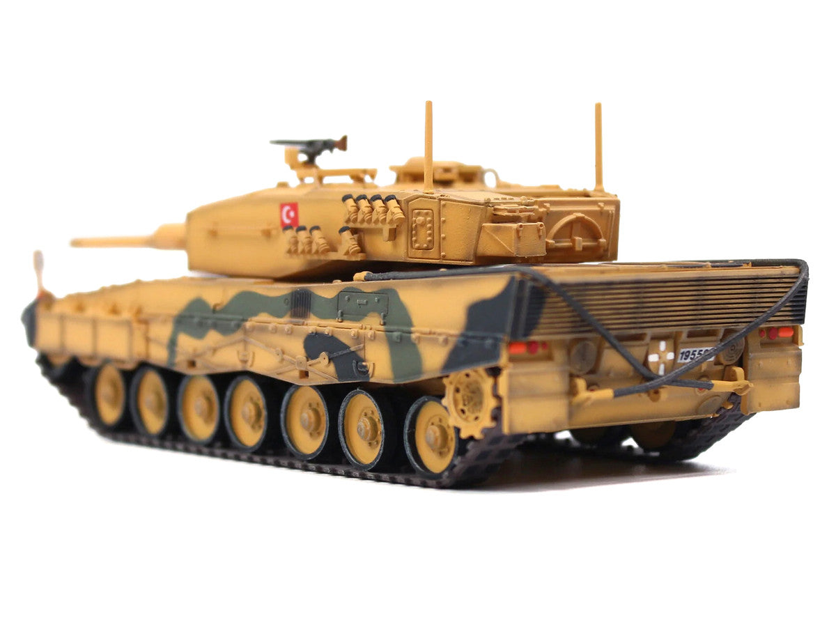 Leopard 2A4 Main Battle Tank "Desert Camouflage 2nd Cavalry Armored Brigade Turkey-Syrian Border" (2016) Turkish Army "Armor Premium" Series 1/72 Diecast Model by Panzerkampf LuxuryLifeWay Online Store