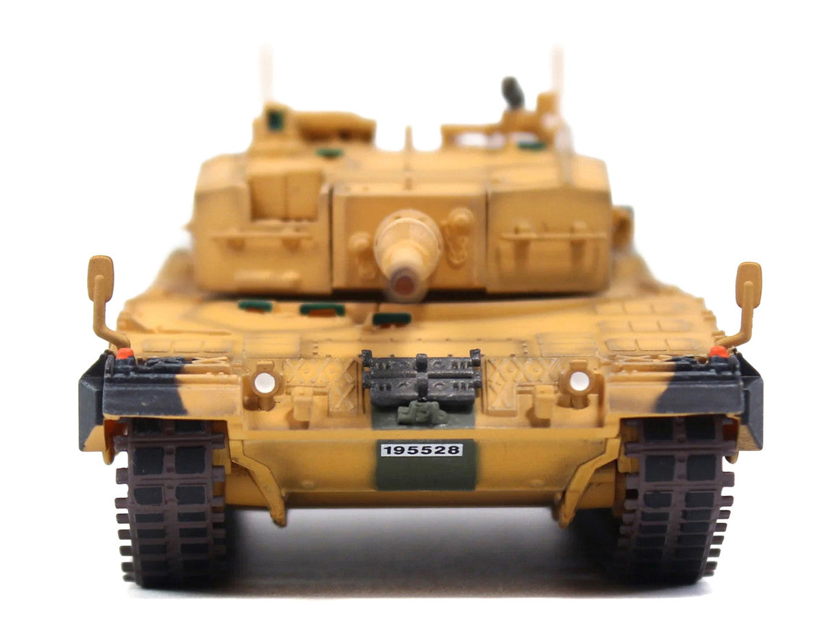Leopard 2A4 Main Battle Tank "Desert Camouflage 2nd Cavalry Armored Brigade Turkey-Syrian Border" (2016) Turkish Army "Armor Premium" Series 1/72 Diecast Model by Panzerkampf LuxuryLifeWay Online Store