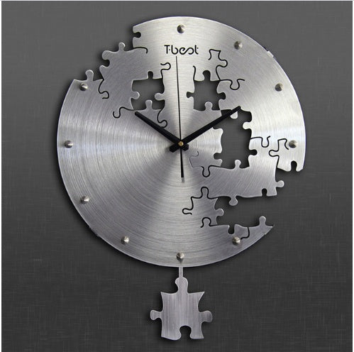 16 Inch Circilar Creative Wall Clock Art Wall Watch Modern Design Living Room And Bedroom Mute Clock Wall Home Decor Wall Clocks PearlNestDecor.com