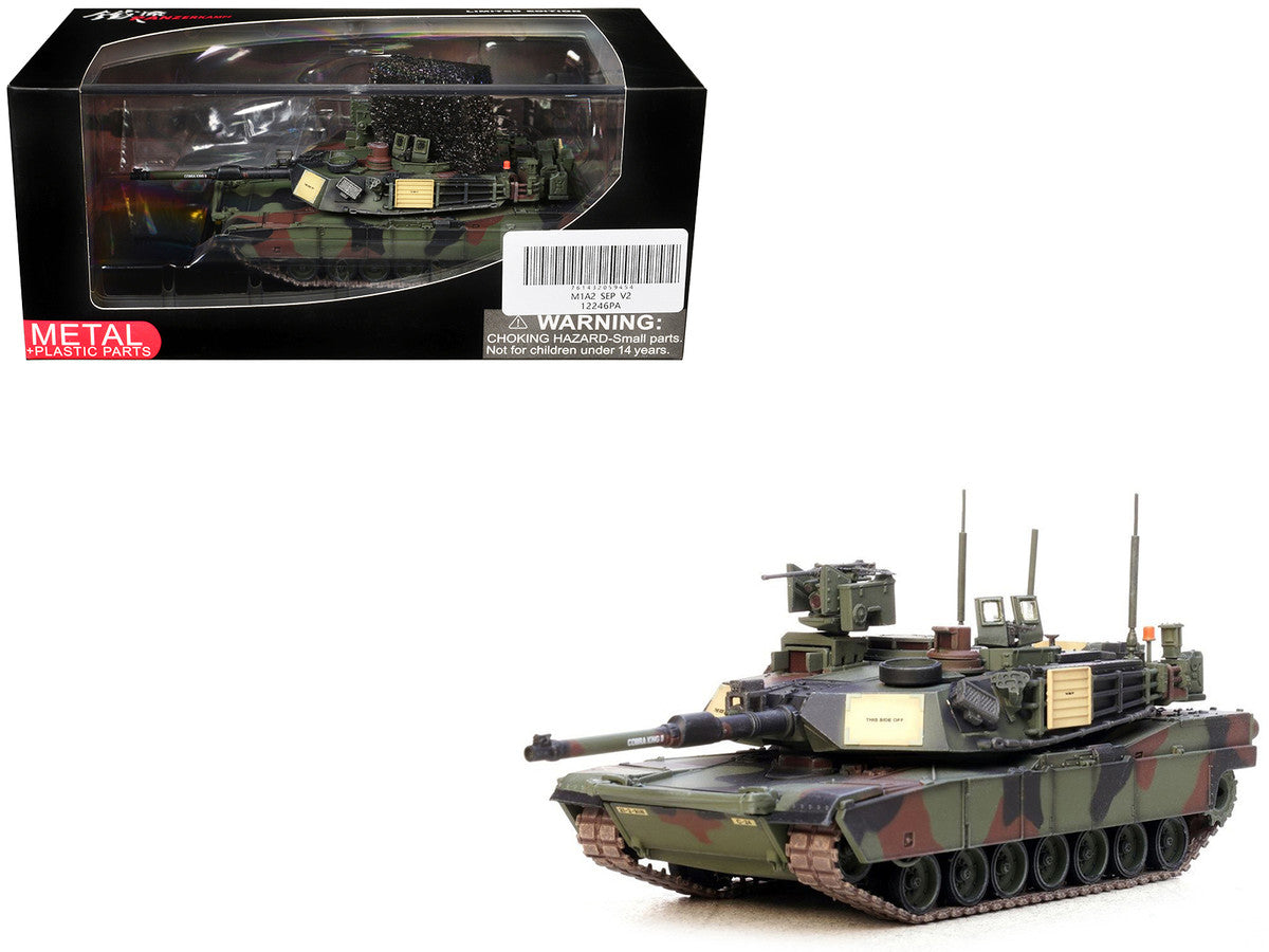General Dynamics M1A2 SEP V2 Abrams Tank "2nd Battalion 9th Infantry Regiment 2nd Infantry Division South Korea" United States Army 1/72 Diecast Model by Panzerkampf LuxuryLifeWay Online Store