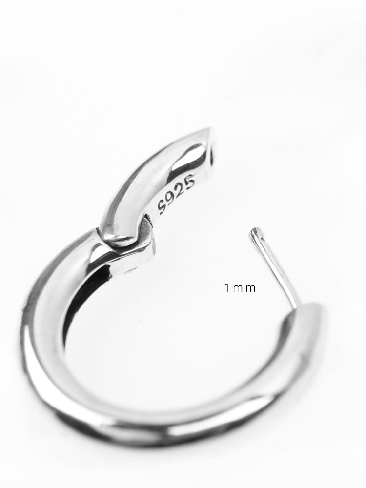 925 silver hoop earring