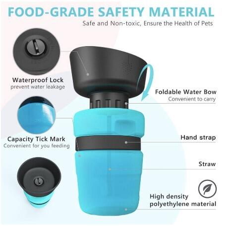 Pet Outdoor Foldable Bottle Dog Travel Water Bottle Dog Water Dispenser Pets Fashion