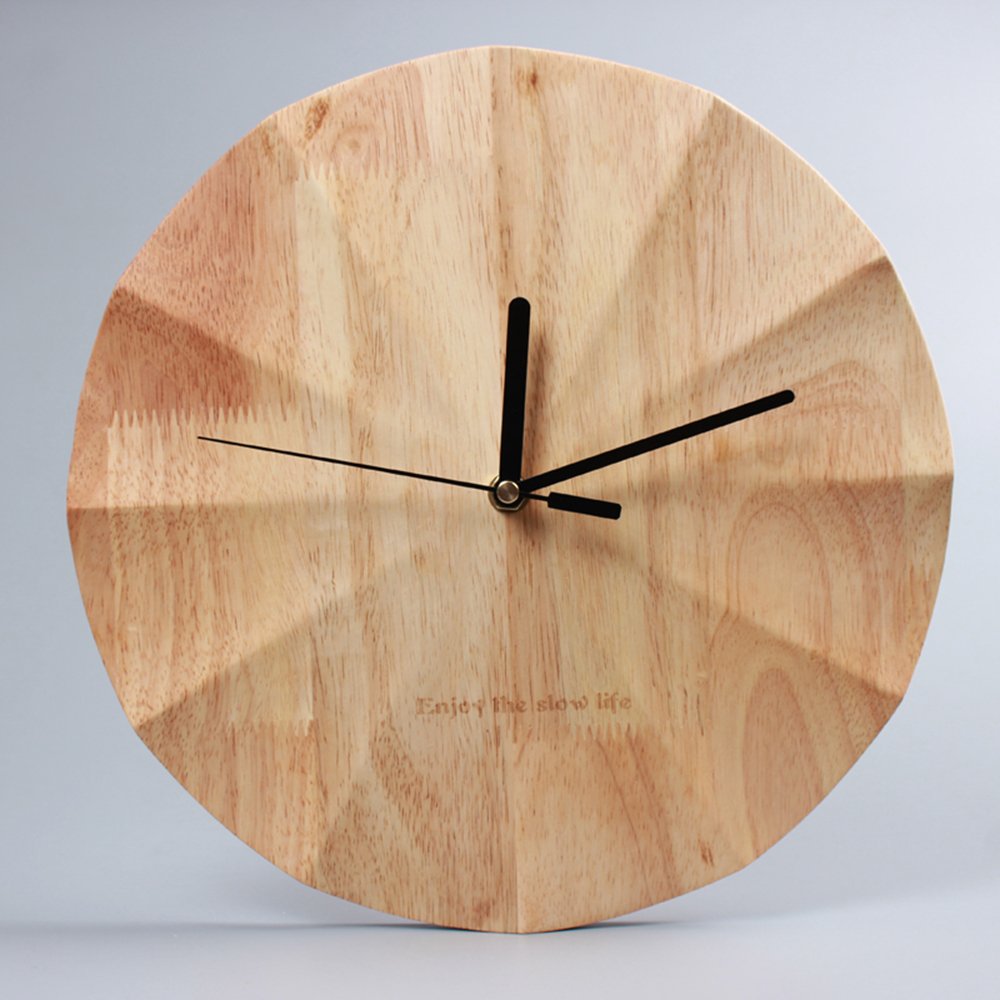 Wooden clock wall clock PearlNestDecor.com