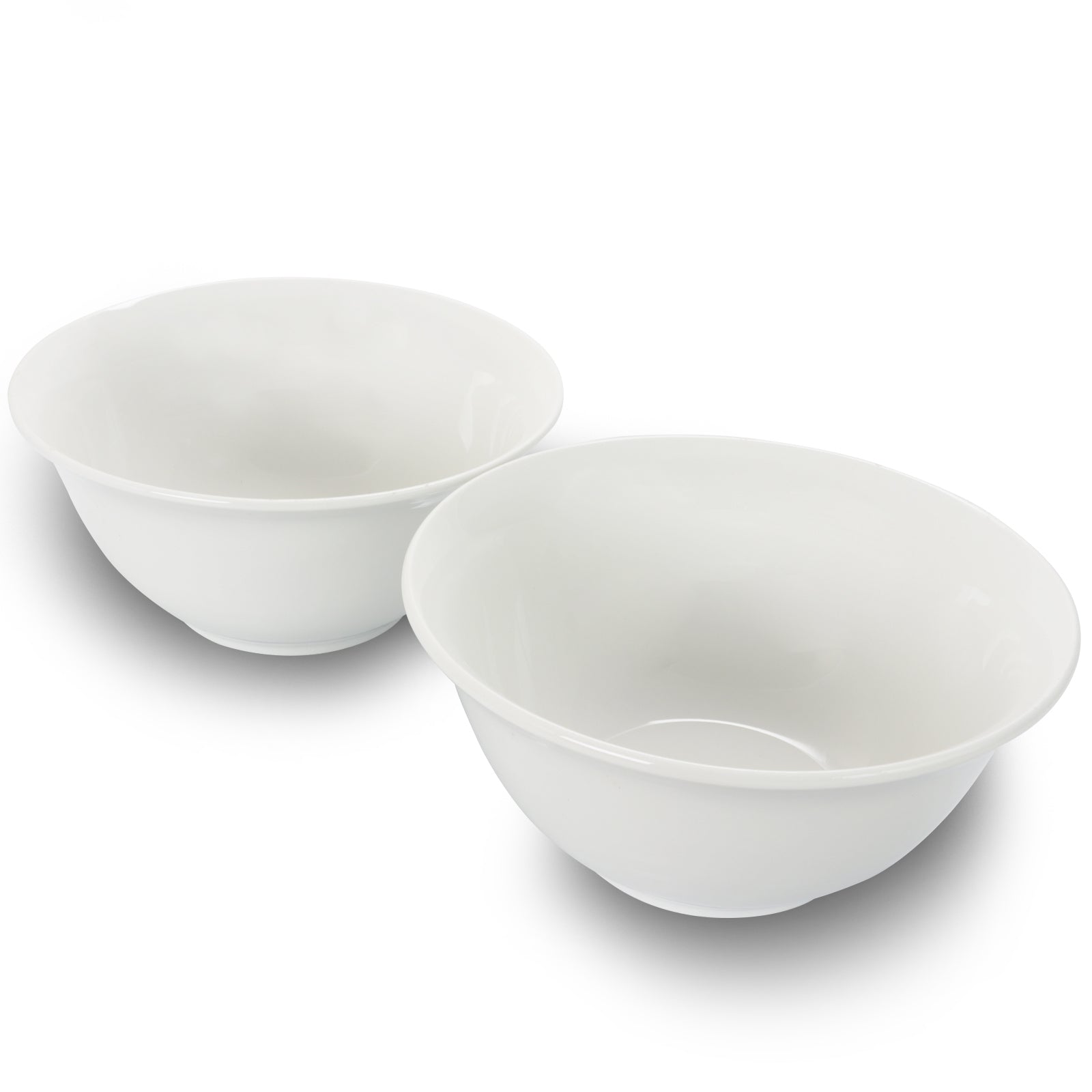 Gibson Home 2 Piece 7.5 Inch Ceramic All-Purpose Round Bowl Set in White LuxuryLifeWay Online Store