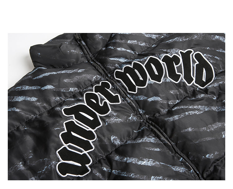 Men's National Tide Padded Jacket Winter Thickened Baseball Jacket Best YouTube Store