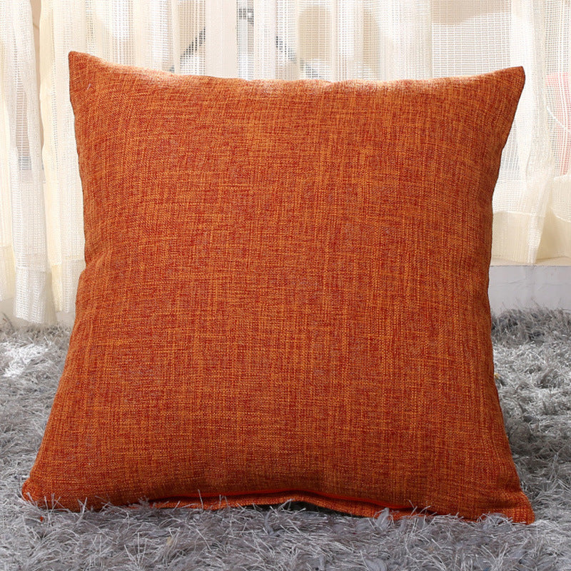 Solid color pillow cushion sofa cushion pillowcase