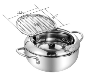 Stainless Steel Telescopic Folding Basket Frying Basket French Fries Degreasing Kitchen Tool CJD2