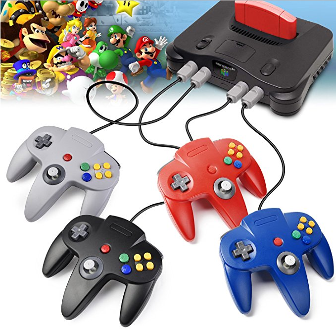 New Wired Controller Joystick Compatible With Nintendo 64 N64 Video Game Console Pi-Mart