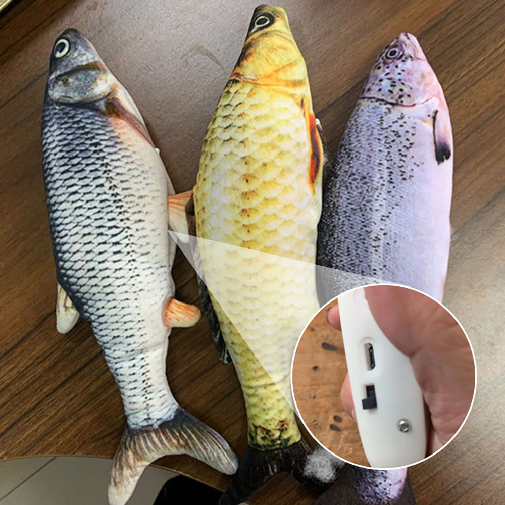 Without Cat Nip Version - Electric Jumping Fish Simulation Electric Fish Toy Pets Fashion
