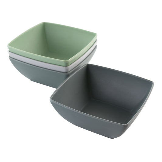 Gibson Home Grayson 4 Piece 6 Inch Melamine Bowl Set in Assorted Colors LuxuryLifeWay Online Store