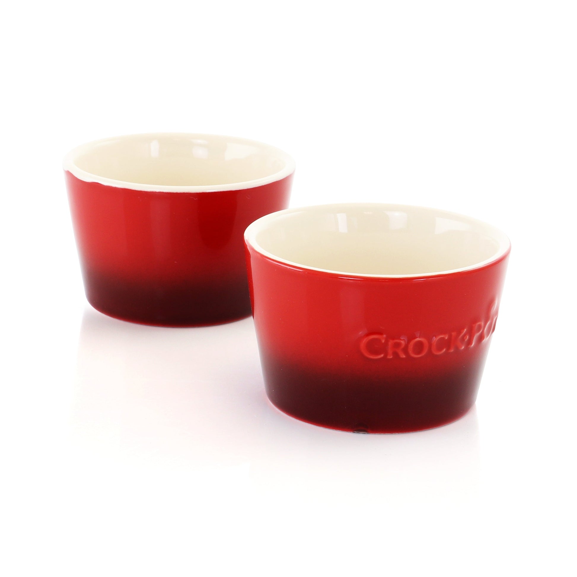 Crock Pot Artisan 2 Piece 8 Ounce Stoneware Ramekin Set in Red LuxuryLifeWay Online Store