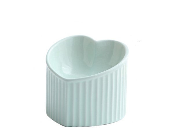 Pet Ceramic Bowl With Inclined Mouth Practical Durable Daily Indoor Pet Products Pets Fashion