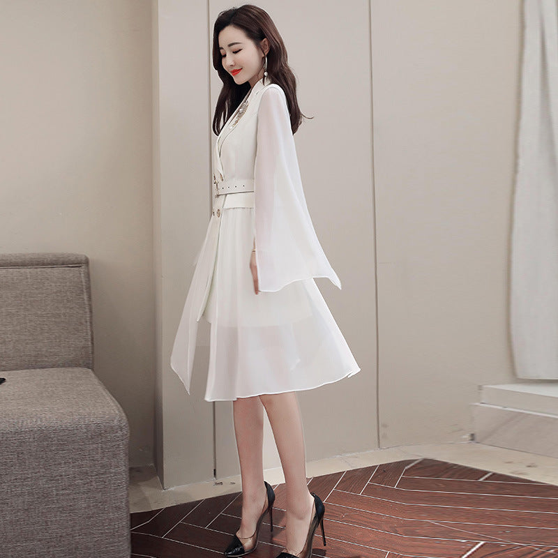 Spring Fashion Slim Fit Double-Breasted Suit Jacket Pi-Mart