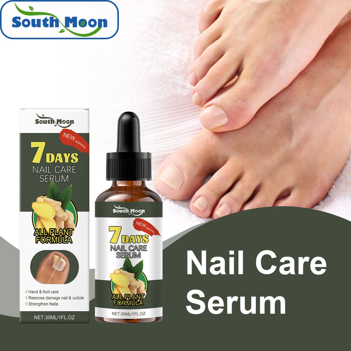 Ginger Nail Strengthening  Liquid 30ml Box Tri Light Beauty