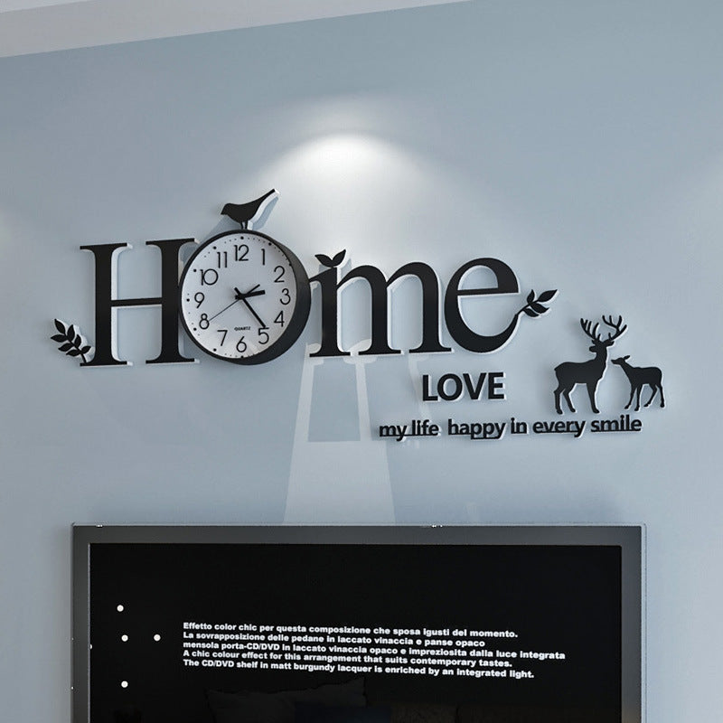 Punch-free Home Creative Personality Silent Wall Clock PearlNestDecor.com