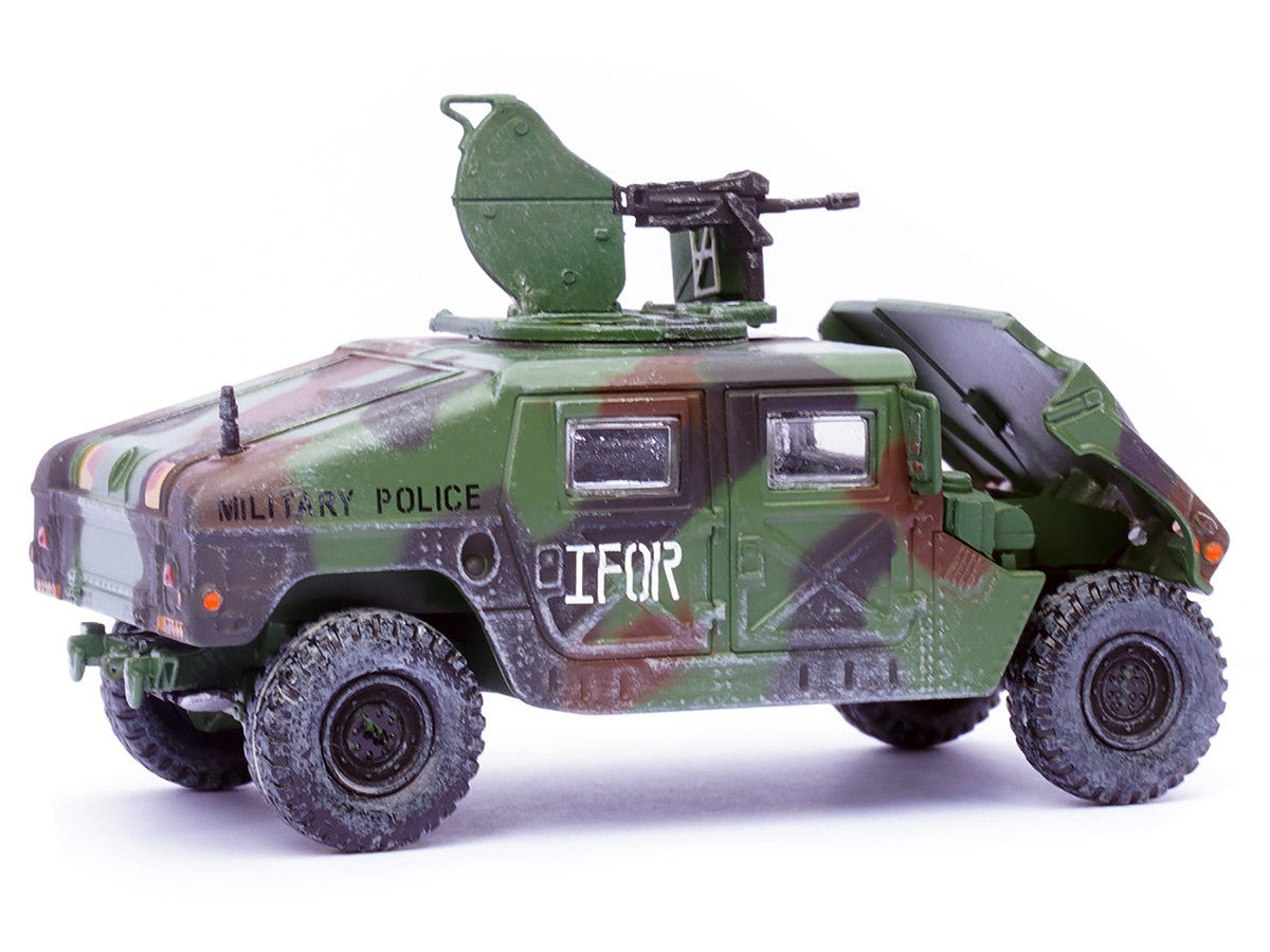 M988 Modern 4×4 Utility Vehicle with Grenade Launcher Camouflage "Military Police 65th Company 519th MP Battalion IFOR HQ ARRC Forward Brcko Bosnia and Herzegovina" (1996) "Military Miniature" Series 1/64 Diecast Model by Panzerkampf LuxuryLifeWay Online Store