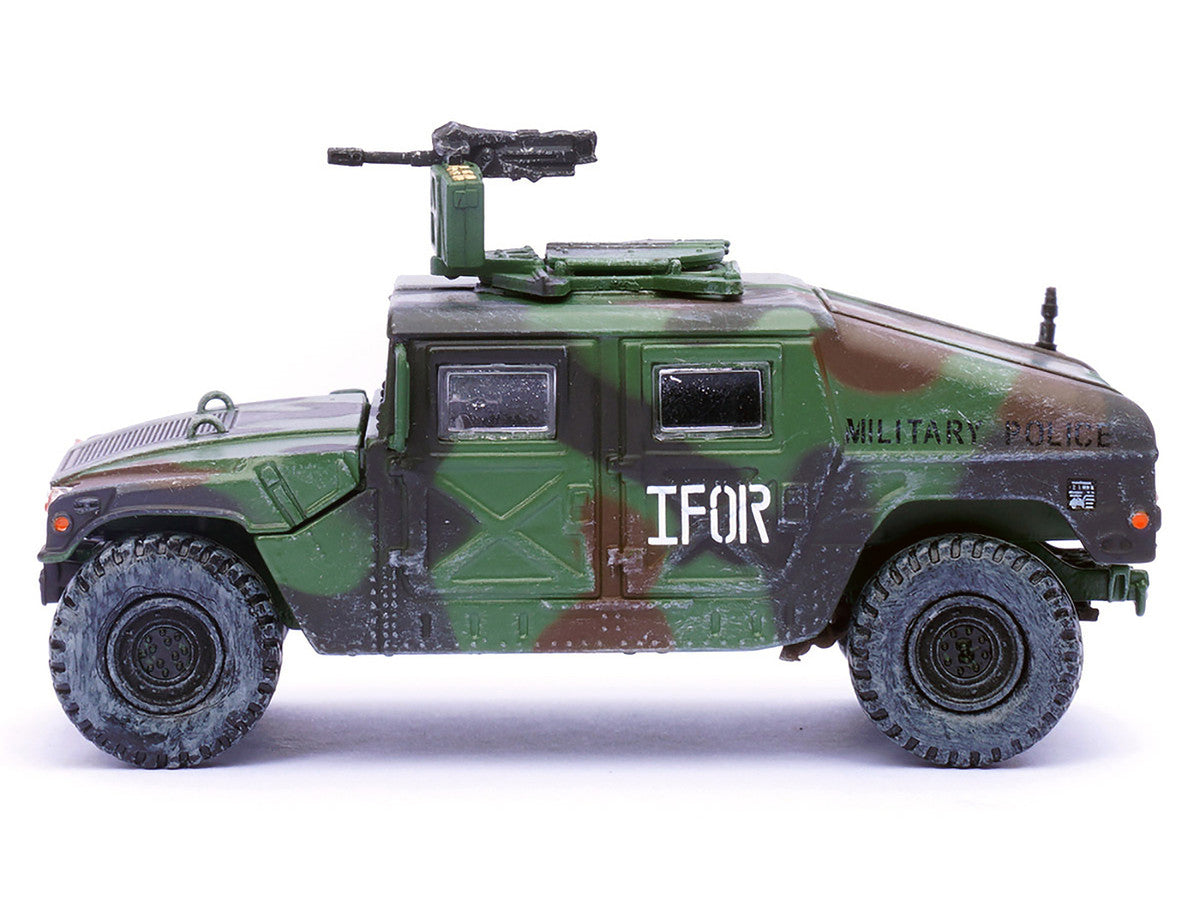 M988 Modern 4×4 Utility Vehicle with Grenade Launcher Camouflage "Military Police 65th Company 519th MP Battalion IFOR HQ ARRC Forward Brcko Bosnia and Herzegovina" (1996) "Military Miniature" Series 1/64 Diecast Model by Panzerkampf LuxuryLifeWay Online Store