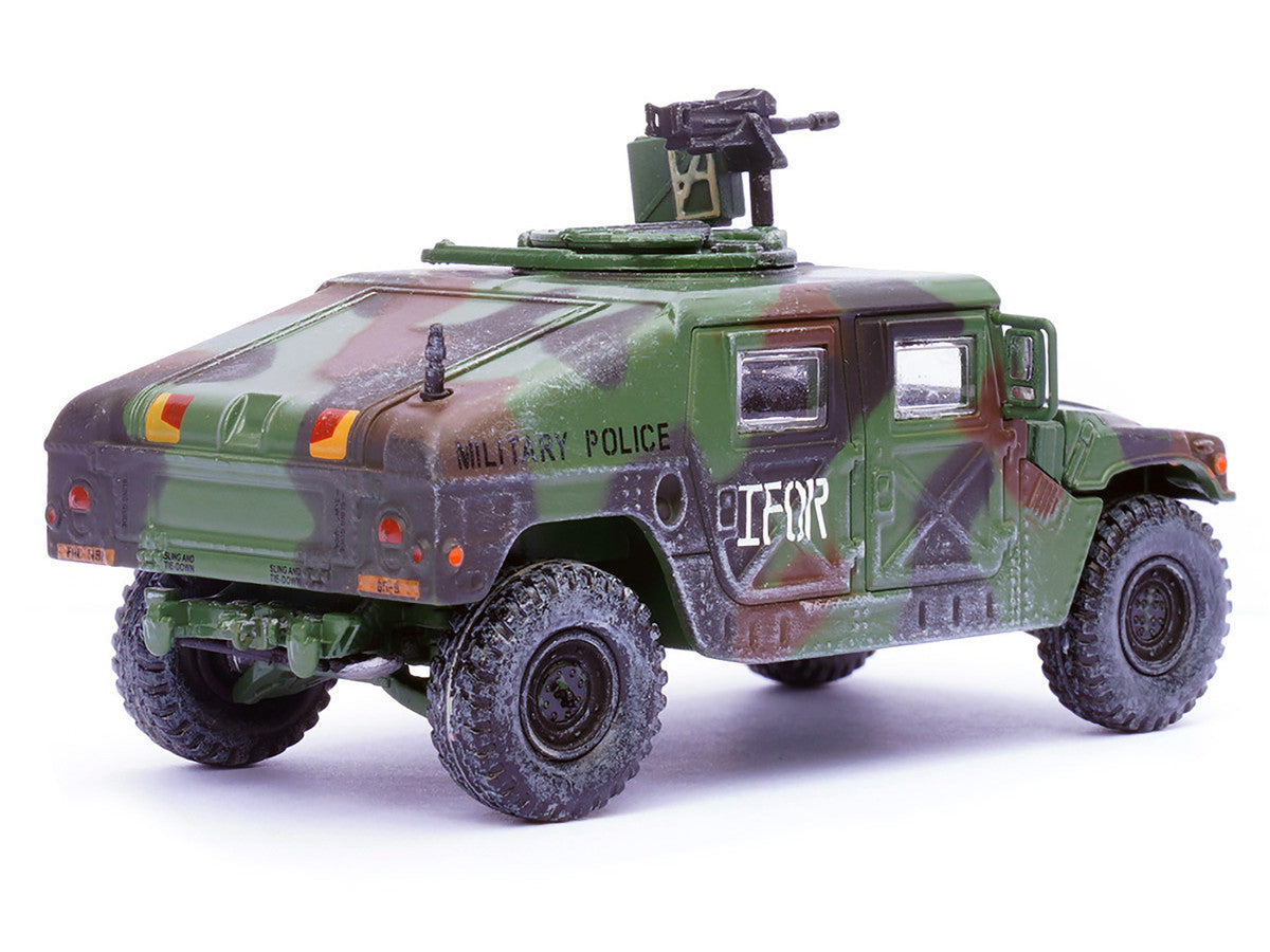 M988 Modern 4×4 Utility Vehicle with Grenade Launcher Camouflage "Military Police 65th Company 519th MP Battalion IFOR HQ ARRC Forward Brcko Bosnia and Herzegovina" (1996) "Military Miniature" Series 1/64 Diecast Model by Panzerkampf LuxuryLifeWay Online Store