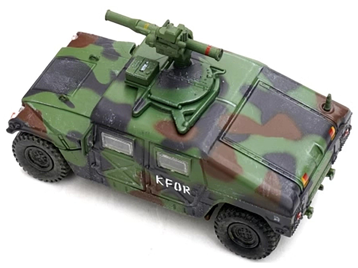 M1046 HUMVEE Tow Missile Carrier Green Camouflage "3rd Battalion 8th Marine Regiment Kosovo Force (KFOR)" (1999) "Military Miniature" Series 1/64 Diecast Model by Panzerkampf LuxuryLifeWay Online Store