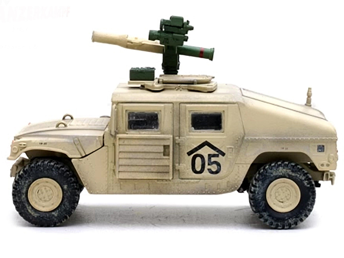 M1046 HUMVEE Tow Missile Carrier Desert Camouflage "E Troop 9th Regiment 2nd Brigade Combat Team 3rd Infantry Division (Mechanized) Iraq" (2003) "Military Miniature" Series 1/64 Diecast Model by Panzerkampf LuxuryLifeWay Online Store