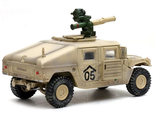 M1046 HUMVEE Tow Missile Carrier Desert Camouflage "E Troop 9th Regiment 2nd Brigade Combat Team 3rd Infantry Division (Mechanized) Iraq" (2003) "Military Miniature" Series 1/64 Diecast Model by Panzerkampf LuxuryLifeWay Online Store