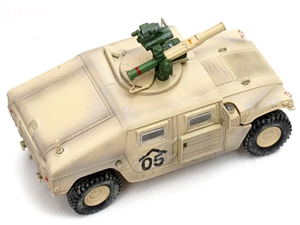 M1046 HUMVEE Tow Missile Carrier Desert Camouflage "E Troop 9th Regiment 2nd Brigade Combat Team 3rd Infantry Division (Mechanized) Iraq" (2003) "Military Miniature" Series 1/64 Diecast Model by Panzerkampf LuxuryLifeWay Online Store
