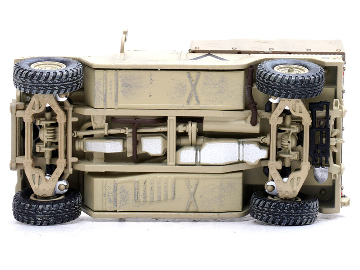 M998 HMMWV "1st Battalion 37th Armored Regiment 3rd Combat Brigade 1st Armored Division Gulf War Iraq" (1991) United States Army "Military Miniature" Series 1/64 Diecast Model by Panzerkampf LuxuryLifeWay Online Store