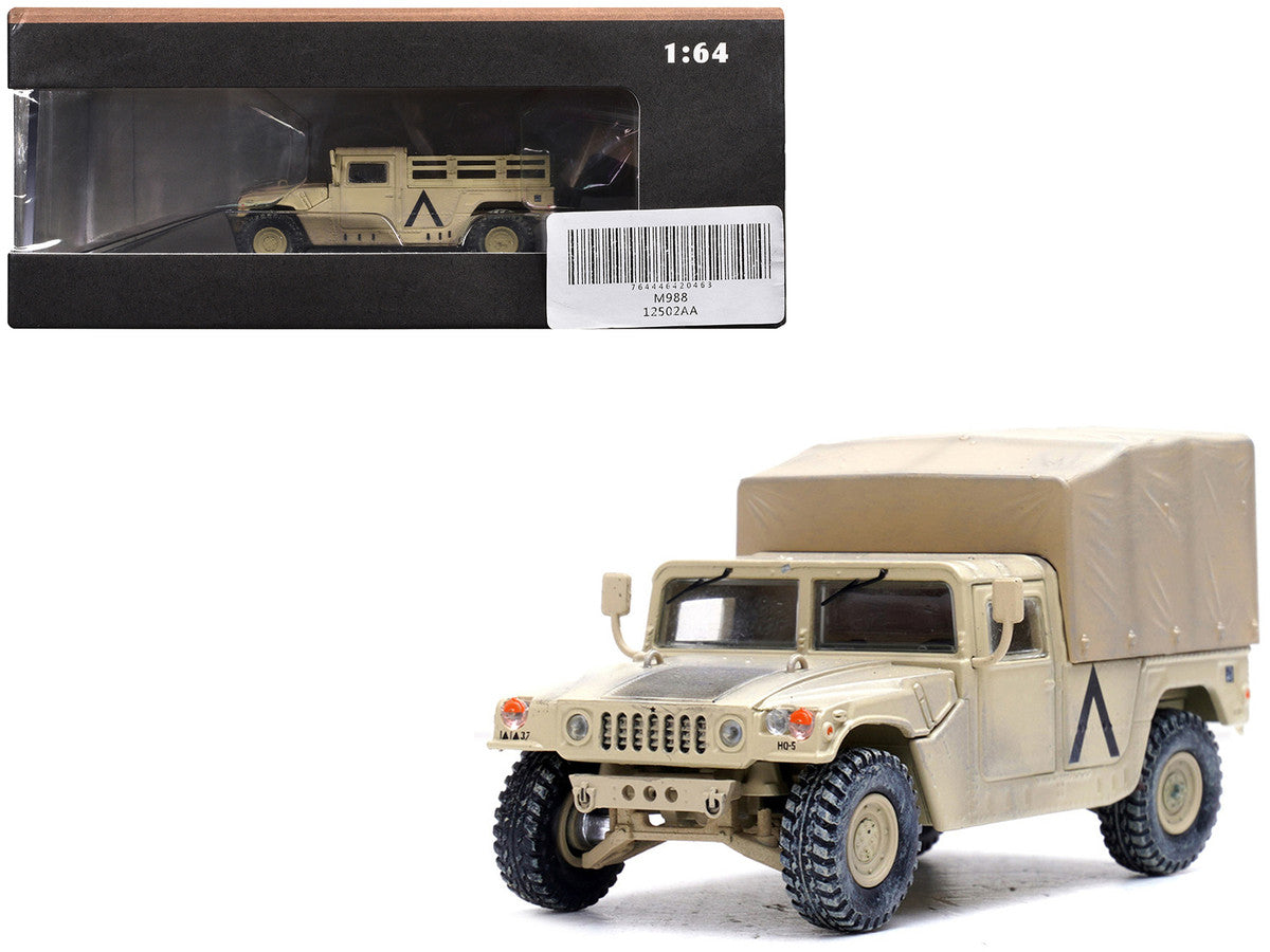 M998 HMMWV "1st Battalion 37th Armored Regiment 3rd Combat Brigade 1st Armored Division Gulf War Iraq" (1991) United States Army "Military Miniature" Series 1/64 Diecast Model by Panzerkampf LuxuryLifeWay Online Store