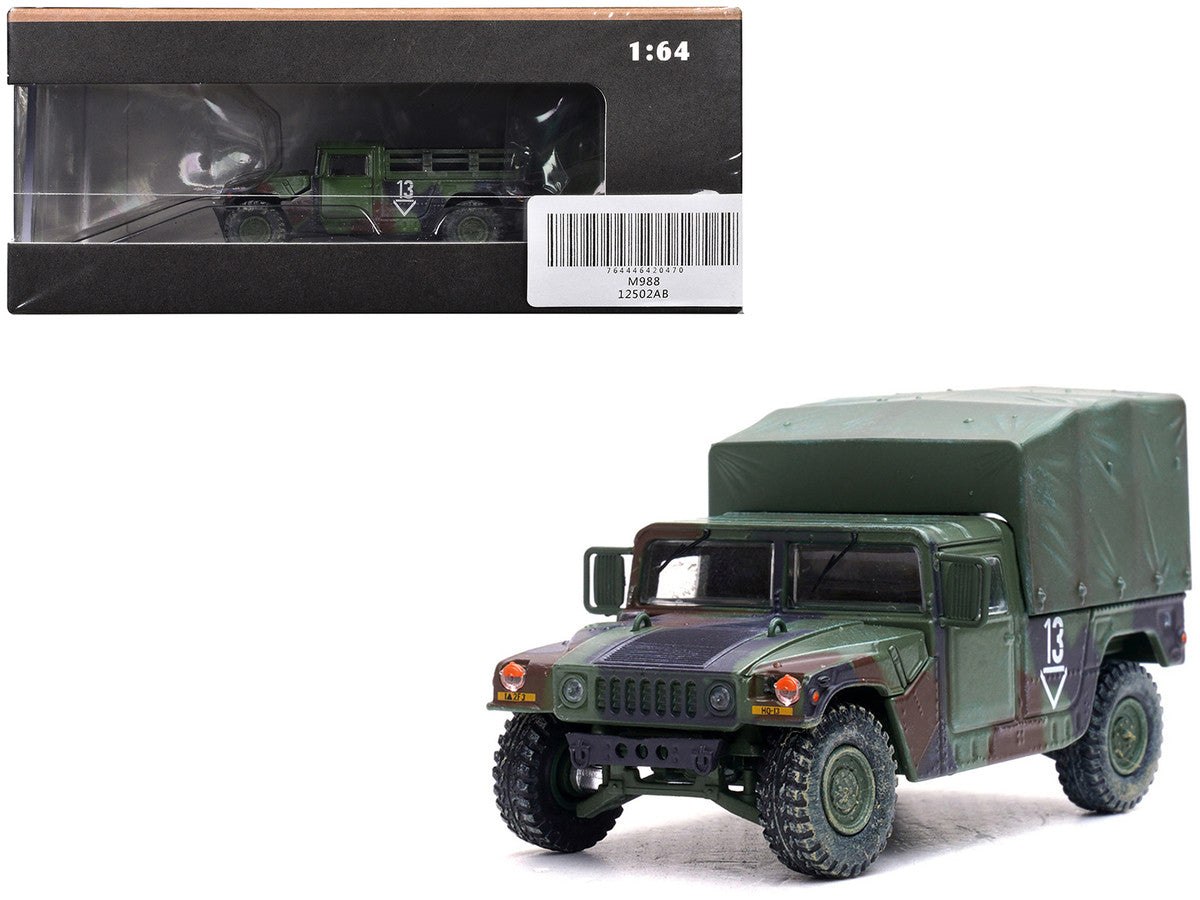 M998 HMMWV "2nd Battalion 3rd Field Artillery Regiment 1st Armored Division Stationed in Germany" (1999) United States Army "Military Miniature" Series 1/64 Diecast Model by Panzerkampf LuxuryLifeWay Online Store